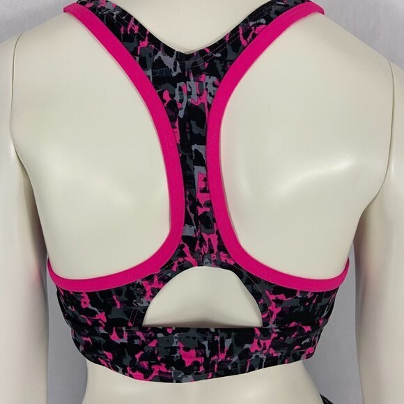 Speedo Endurance Lite Women’s Racerback Sports Bra Crop Top Sz 10 Multicolor NWT - Picture 5 of 7